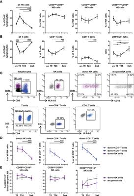 Donor NK and T Cells in the Periphery of Lung Transplant Recipients Contain High Frequencies of Killer Cell Immunoglobulin-Like Receptor-Positive Subsets